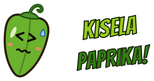 Naljepnica Kisela paprika